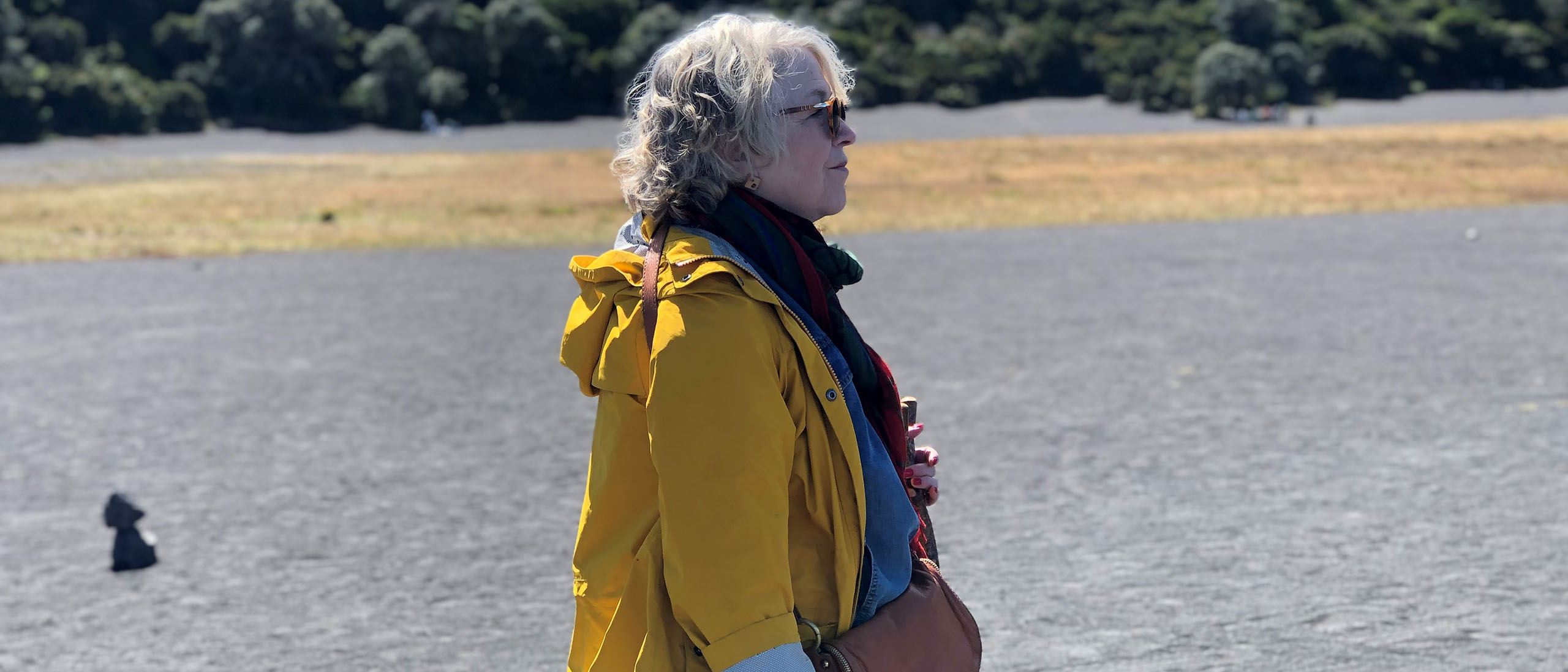 Mary Klayder during a study abroad trip to Costa Rica visiting the Irazu Volcano