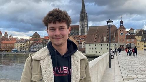 Jeddrek Rowden sightseeing in Germany